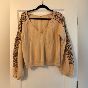 FREE PEOPLE EMBROIDERED TOP